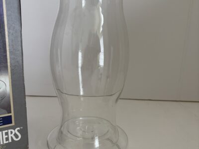 Hurri-Candle by Corning Hurricane lamp 2-piece glass candle holder for tapers