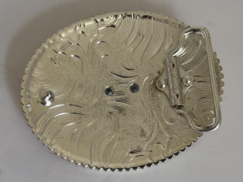 Ornate Large Gold Tone 4-1/2" Ladies' Belt Buckle With Rooster
