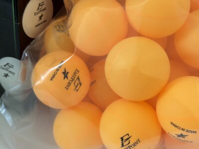 Box of 36 orange table tennis / pingpong balls