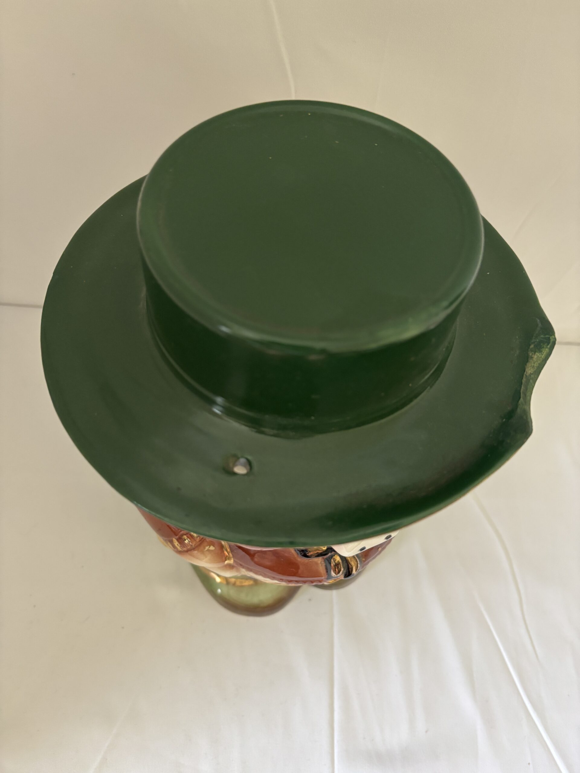 Vintage 1950s porcelain cookie jar Sheriff Pig