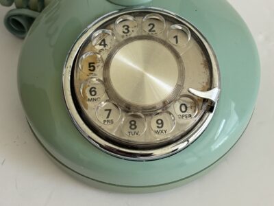 VTG Western Electric French Style Princess Rotary phone seafoam green