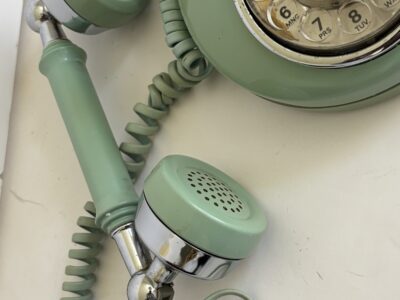 VTG Western Electric French Style Princess Rotary phone seafoam green
