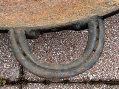 Heavy iron Western Cowboy 24" Wok or Pan with Horseshoe Handles