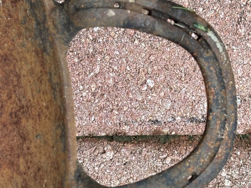 Heavy iron Western Cowboy 24" Wok or Pan with Horseshoe Handles