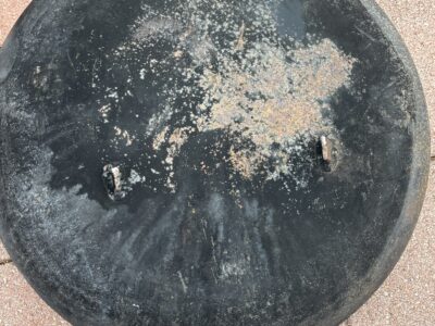 Heavy iron Western Cowboy 24" Wok or Pan with Horseshoe Handles