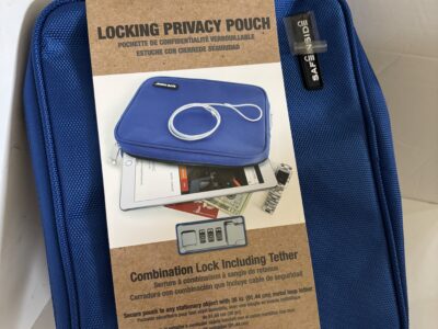 Locking New Privacy Pouch Combination Lock with Tether