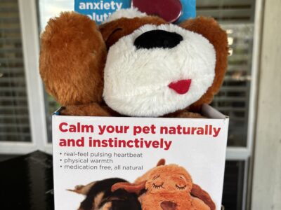 SOLD Snuggle Puppy Pet Anxiety solution real-feel heart beat calm pet naturally