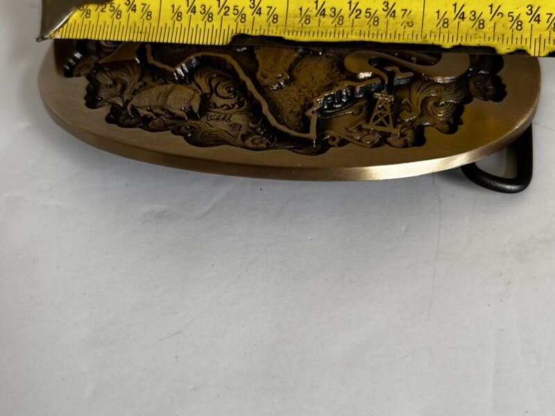 Gold and Black Texas Belt with Intricate Design