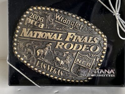Montana Silversmiths Gold and Silver Rodeo Belt Buckle