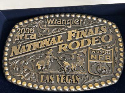 Montana Silversmiths Gold and Silver Rodeo Belt Buckle