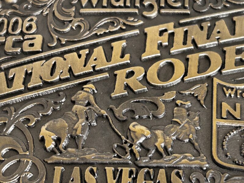 Montana Silversmiths Gold and Silver Rodeo Belt Buckle