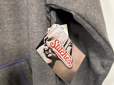 Stitches Gray and Red Sweater Athletic Pullover Medium