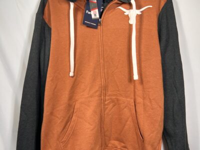 Fanatics Orange and Gray Men's Hoodie Sweater Longhorn