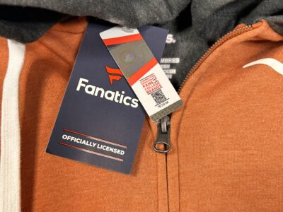 Fanatics Orange and Gray Men's Hoodie Sweater Longhorn