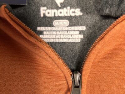 Fanatics Orange and Gray Men's Hoodie Sweater Longhorn