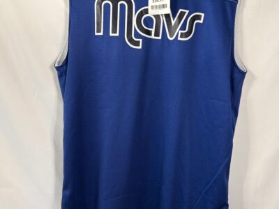 NBA Blue and White Retro Basketball Jersey S