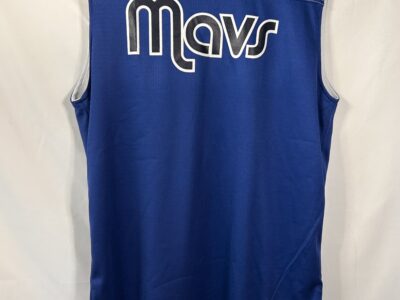 NBA Blue and White Retro Basketball Jersey S