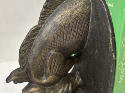 Brass fish bookends