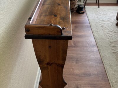 Wooden Slim console table walnut?