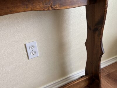 Wooden Slim console table walnut?