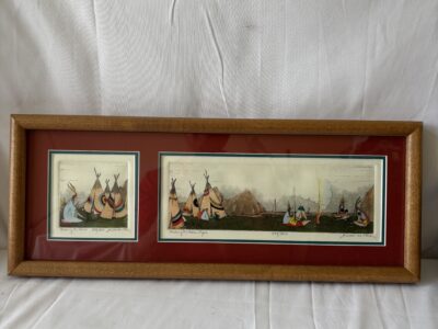 Framed signed Dan Mitra Native American art prints